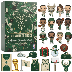 Milwaukee Bucks Advent Calendar 2025 – Fear the Deer NBA Collectible Gift Set