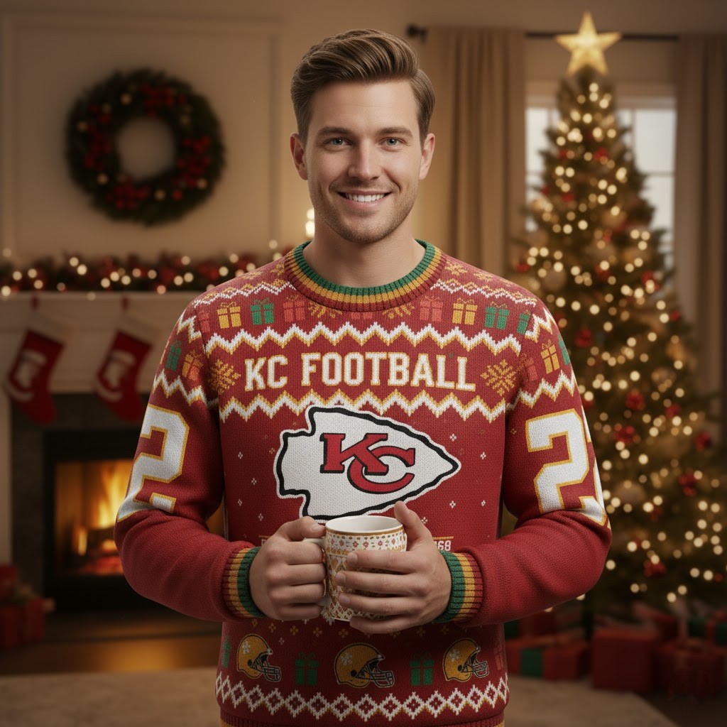 Kansas City Chiefs Ugly Christmas Sweater 2025 – NFL Festive Christmas Sweater