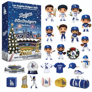 LA Dodgers World Series Champions 2025 – Collector’s Edition Christmas Advent Calendar